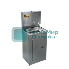 Умывальник ВИХРЬ дачный, с подогревом, нержавеющая мойка, серебристый