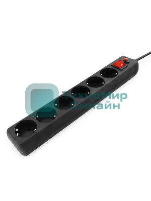 Сетевой фильтр Гарнизон EHB-0 0,5 м 6 розеток черный для UPS