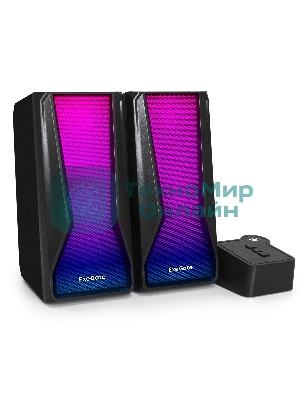 Акустическая система 2.0 ExeGate EX289687RUS Accord 230 (питание USB,Bluetooth, 2х3Вт (6Вт RMS), 60-20000Гц, черный, RGb подсветка)