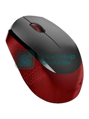 Мышь беспроводная Genius NX-8000S черный/красный, 1200 dpi, радиоканал, USB, кнопки - 3