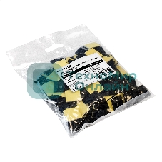 Самоклеющаяся площадка для крепления стяжек ExeGate EX293144RUS STM2525B-100 (25х25 мм, halogen free, -40°C - +85°C, черная, 100 шт)