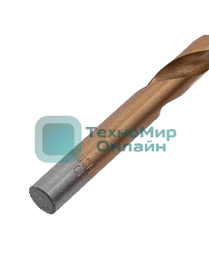 Сверло Matrix по металлу,10 мм, HSS, нитридтитановое покрытие, цилиндрический хвостовик