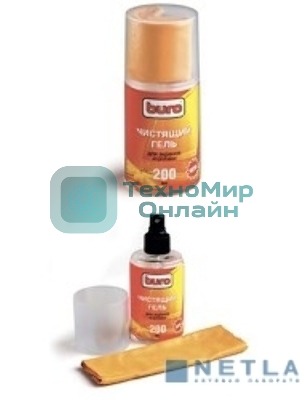 Чистящий набор (салфетки + гель) Buro BU-Gscreen для экранов и оптики 200 мл