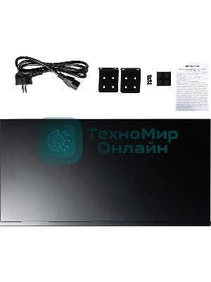 Коммутатор неуправляемый PoEORIGO OS1218P/190W/A1A 16x100Base-TX PoE+, 2x1000Base-T, PoE-бюджет 190 Вт, корпус металл