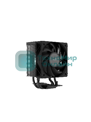 Кулер для процессора SAMA X30 (180W, 4-pin PWM, 133.5mm, 3x6mm, 1x100мм, 50.1CFM, 35.2dBA, 2600RPM, S: 1851/1700/1200/115X, AM5/AM4, черный)