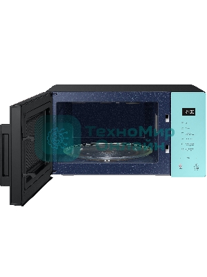 Микроволновая печь Samsung MG23T5018AN/BW голубой, 23 л, 800 Вт, переключатели - сенсор
