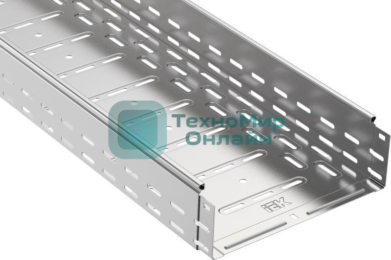 Лоток листовой перфорированный 300х100 L3000 сталь 1мм IEK CLP10-100-300-3