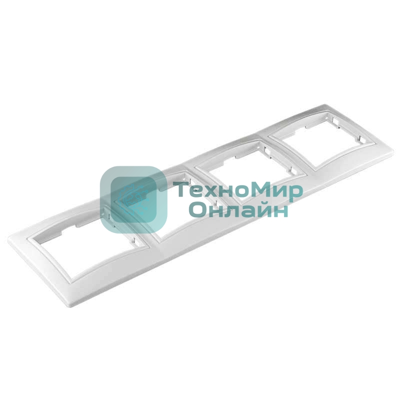 Рамка 4-м СП Севиль горизонт. бел. UNIVersal С0046