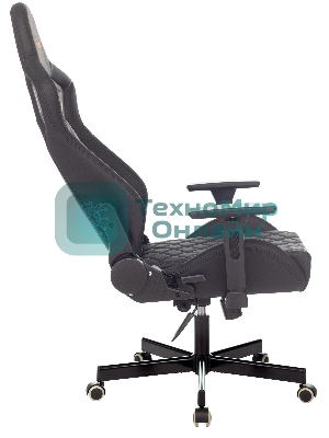 Кресло Knight OUTRIDER черный, экокожа, 120 кг, механизм качания