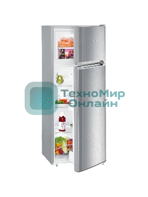 Холодильник Liebherr CTELE 2531-26 001 серебристый двухкамерный 189/44л морозилка сверху