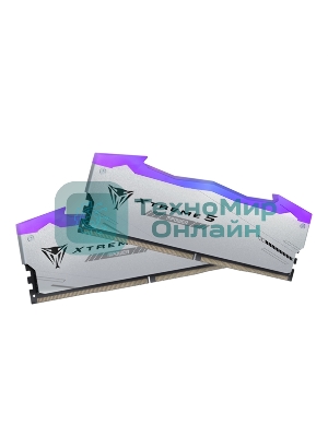 Оперативная память Patriot Viper Xtreme 5, DDR5, 48GB (2x24GB), 6000MHz, CL30, DIMM, с радиаторами, RGB, серебристый