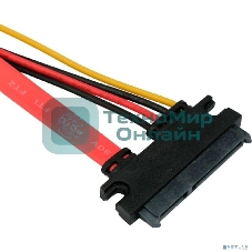 Кабель-удлинитель SATA Cablexpert CC-SATAMF-715-30CM, Sata 7+15pin, 30 см, пакет