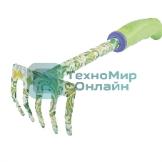 Грабли 5-зубые Palisad, 85х310 мм, стальные, пластиковая рукоятка