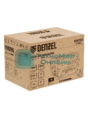 Электрогенератор бензиновый Denzel PS 80 EA, 8 кВт, 85 дБ, 90 кг