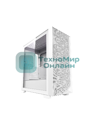 Компьютерный корпус PCCooler C3D510 WH ARGb, Tempered Glass Full Tower, White, TG, 0.7 SPCC, 3x120мм ARGb E-ATX, ATX, mATX, mITX 170/390/410мм 2x2.5