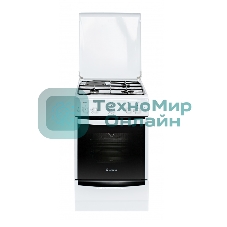 Плита комбинированная Gefest 5110-01 белый, конфорок 3 газовых и 1 электрическая, духовка газовая 52 л, 50 см x 85 см x 58.5 см