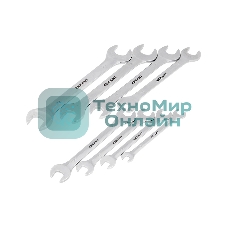 Набор ключей рожковых Rexant (8-24 мм), 8 шт., CrV, зеркальное хромирование