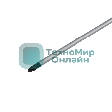 Отвертка крестовая Rexant PZ 0х75 мм, двухкомпонентная рукоятка