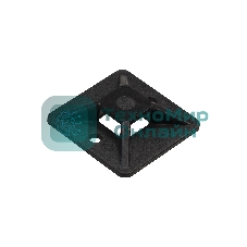 Самоклеющаяся площадка для крепления стяжек ExeGate EX293146RUS STM3030B-100 (30х30 мм, halogen free, -40°C - +85°C, черная, 100 шт)