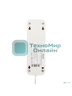 Удлинитель Rexant 3 гнезда, 10 м, 2х0.75 мм², б/з, белый (Сделано в России)