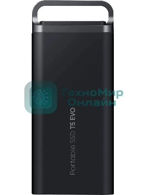 Внешний SSD Samsung T5 EVO, 2TB, USB 3.2 Gen 1 Type-C, R/W 460/460, черный