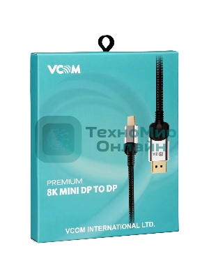 Кабель-переходник Mini DisplayPort M -> Display Port M 1.4V 1,8 м VCOM CG685-1.8M