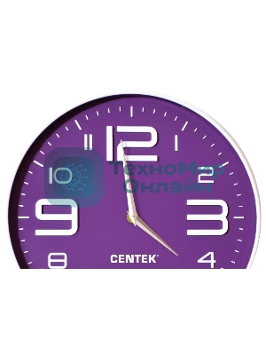 Часы настенные Centek СТ-7101 фиолетовый