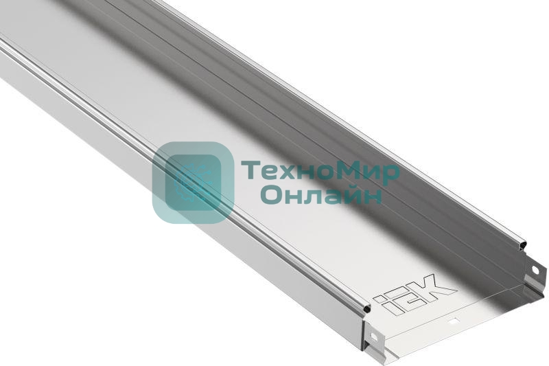 Лоток листовой неперфорированный 300х50 L3000 сталь 0.8мм IEK CLN10-050-300-3