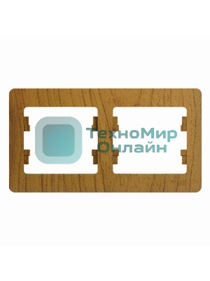 Рамка 2-м Glossa горизонт. дер. дуб SchE GSL000502