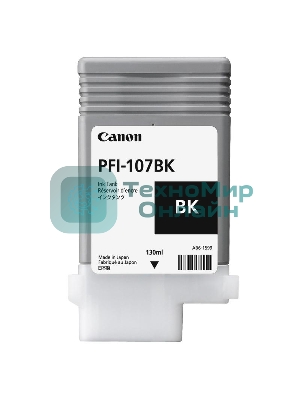 Картридж струйный Canon PFI-107BK (6705B001) черный (130 мл) для Canon iP F680/685/780/785