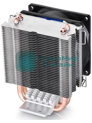 Кулер для процессора DEEPCOOL ICE EDGE MINI FS V2.0 синий, 80 мм, алюминий/медь, 2200 об/мин, 24.7 дБ, 3 pin, 100 Вт, 112 мм