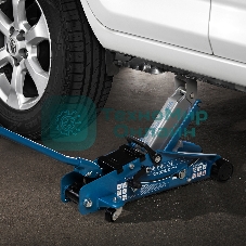 Домкрат гидравлический подкатной с фиксатором Stels 51152, 2,5т 140-385 мм