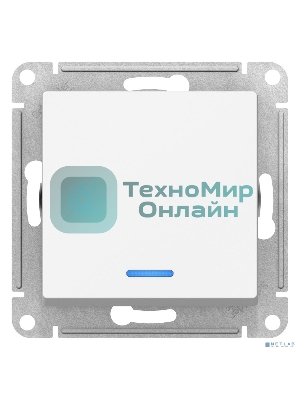 Механизм переключателя проходного 1-кл. СП AtlasDesign 10А IP20 (сх. 6а) 10AX с подсветкой бел.