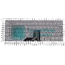 Клавиатура для ноутбука HP Envy 13-AD серебристая с подсветкой