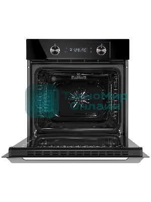 Шкаф духовой электрический Maunfeld AEOH60102B, 60л, дверца с 3 стеклами, черный