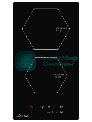 Индукционная варочная панель домино Monsher MHI 3002, Стеклокерамика KANGER, ширина 30 см, 2 индукционные зоны нагрева: 1 зона 1,2 кВт/Booster 1.5 кВт, 2 зона 2 кВт/Booster 2.3 кВт, электронное сенсорное управление, 3 цифровых дисплея, 9-ступенчатая настройка мощности, автоматическое отключение, дисплей, таймер, блокировка панели управления, индикаторы остаточного тепла, : черный