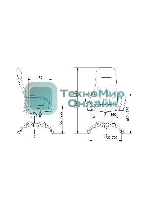 Кресло Бюрократ CH-610SL черный, ткань