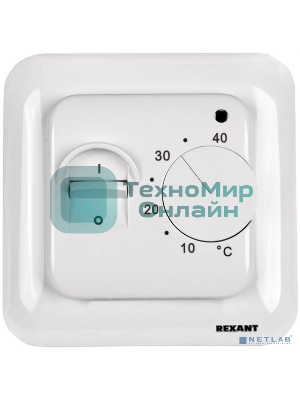 Терморегулятор Rexant механический с датчиком температуры пола 3500Вт