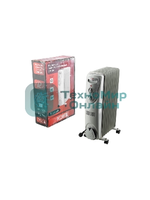 Обогреватель масляный Ресанта ОМ- 9Н (9 секций), белый, 2000 Вт, 20 м2, термостат 67/3/8