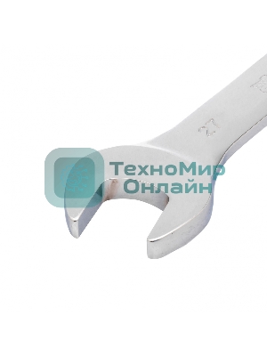 Ключ комбинированный трещоточный Matrix 27 мм, CrV, шарнирный, зерк.хром