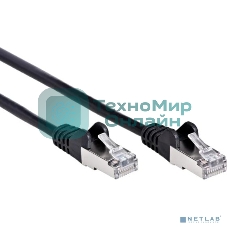 Патч-корд литой AOpen ANP522B-BK-0.5M FTP cat.5e (7/0.16) черный 0,5m