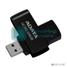 Флешка USB ADATA UC310 (UC310-256G-RBK), 256Gb, USB 3.2 Gen1, R/W 100/30, черный