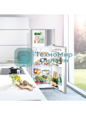 Холодильник Liebherr CTELE 2531-26 001 серебристый двухкамерный 189/44л морозилка сверху