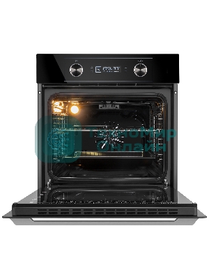 Шкаф духовой электрический Maunfeld AEOH60102B, 60л, дверца с 3 стеклами, черный