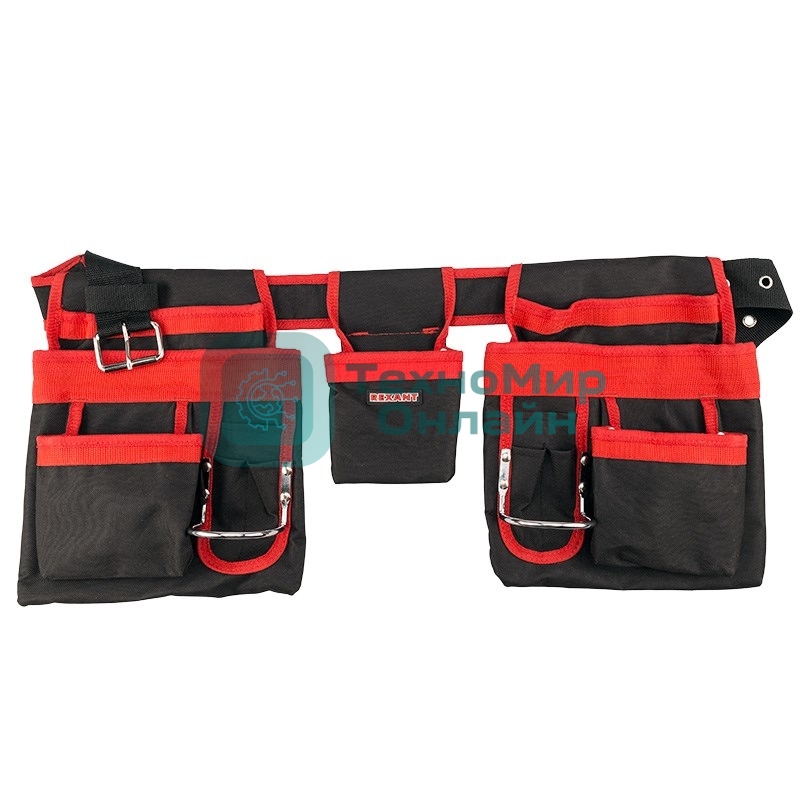 Сумка-пояс монтажника двойная Rexant RE-15