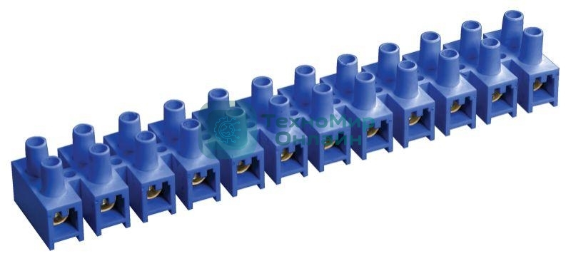 Зажим винтовой IEK ЗВИ-5 н/г 1.5-4.0 кв.мм 12 пар син. IEK UZV6-005-04