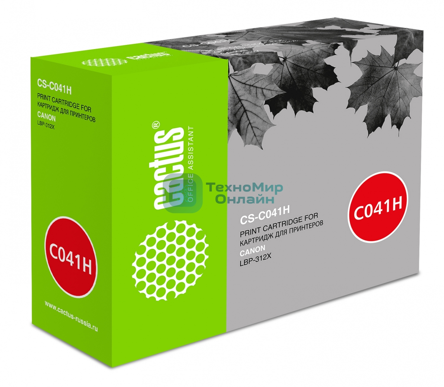 Картридж лазерный Cactus CS-C041H черный (20000 стр.) для Canon LBP 312x