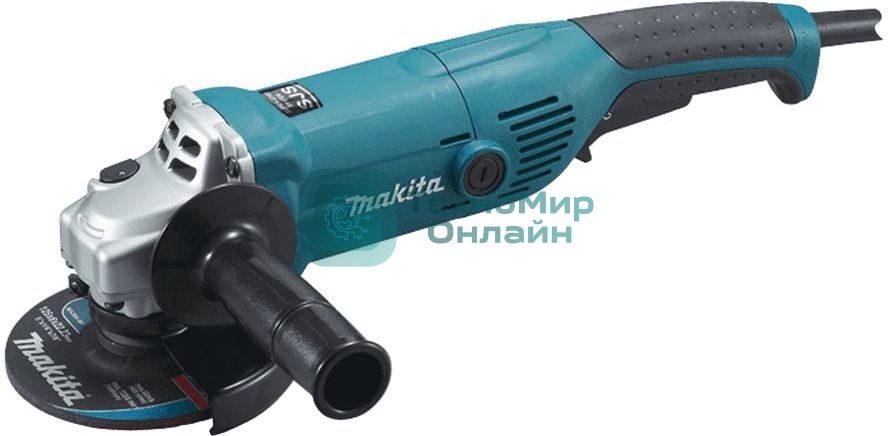 Угловая шлифовальная машина Makita GA5021 ф125мм GA5021 1050Вт,11000об\м,2.3кг,кор,муфта SJS,фикс вкл-ля,шлиф диск