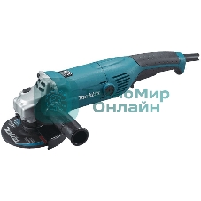 Угловая шлифовальная машина Makita GA5021 ф125мм GA5021 1050Вт,11000об\м,2.3кг,кор,муфта SJS,фикс вкл-ля,шлиф диск