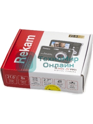 Фотоаппарат Rekam iLook S990i черный 21Mpix 2.7